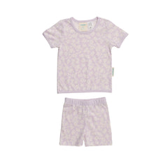 Merino Cotton Summer Pyjamas - Mauve Manuka