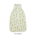 Apples print baby sleeping bag on a white background