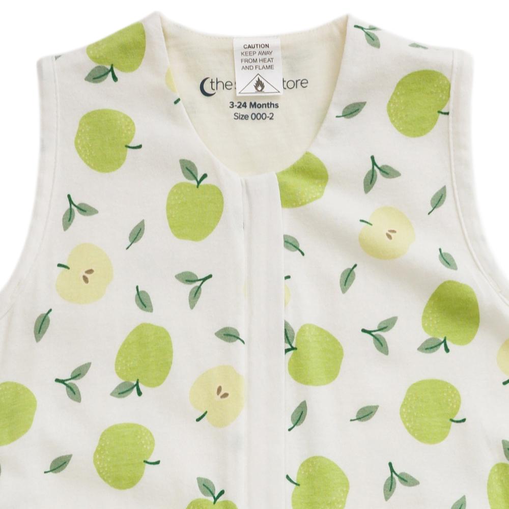 0.2 tog Premium Organic Cotton Sleeping Bag - Apples