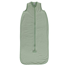 0.2 tog Premium Organic Cotton Sleeping Bag - Green/Oat Stripe