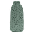 Green Forest Print Merino Sleeping Bag on a white background