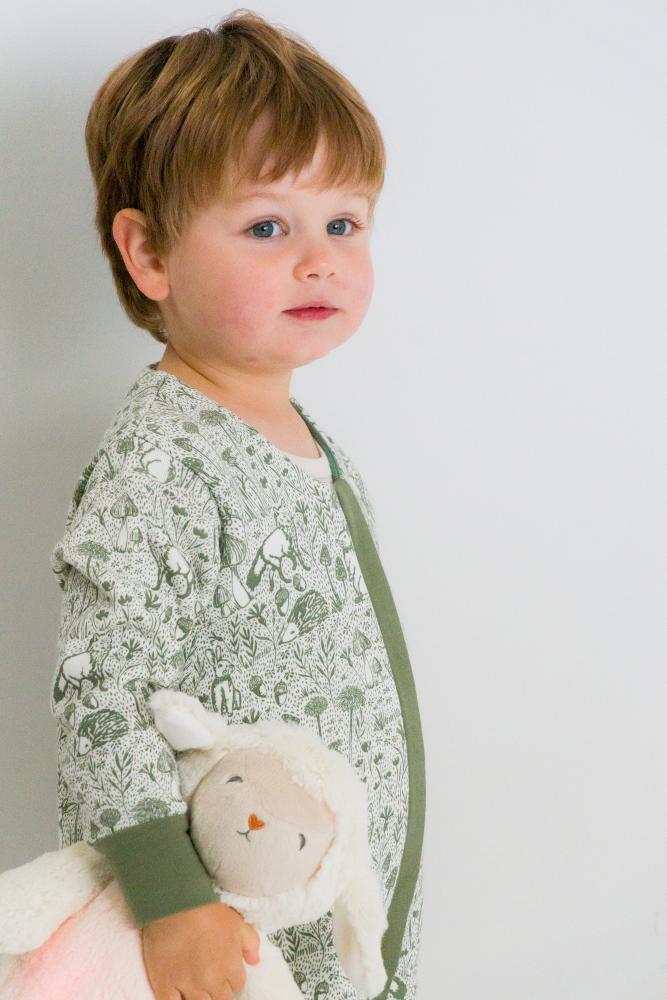 Premium Winter Sleeping Suit - Green Woodland