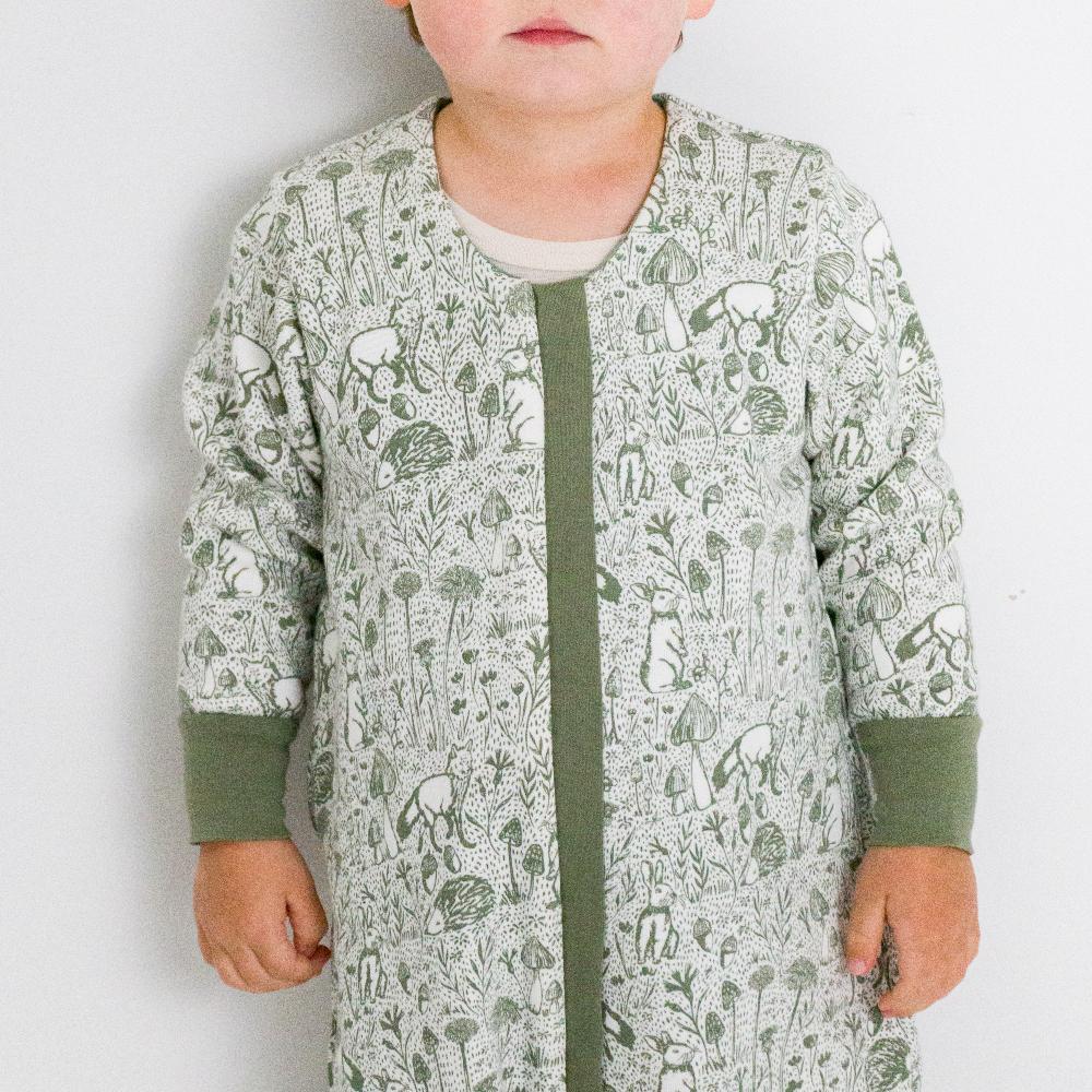 Premium Winter Sleeping Suit - Green Woodland