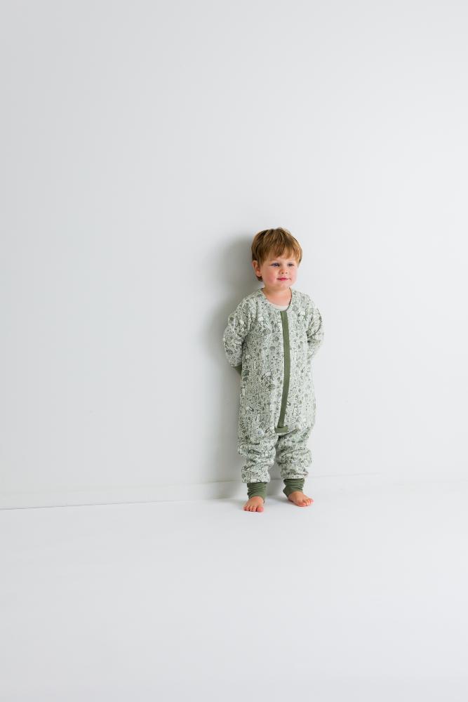Premium Winter Sleeping Suit - Green Woodland