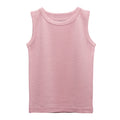 Pink Merino Singlet on a white background