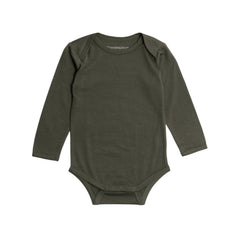 All Seasons Merino Long Sleeve Bodysuit - Olive