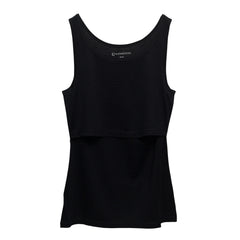 All Seasons Merino Breastfeeding Singlet - Black
