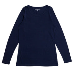 All Seasons Merino Women's Long Sleeve Top - Navy