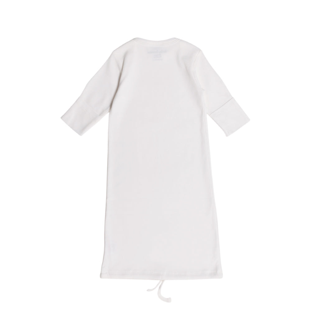 Basics Organic Baby Gown - White