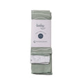Pack of baby washcloths with a visible brand label on a white background