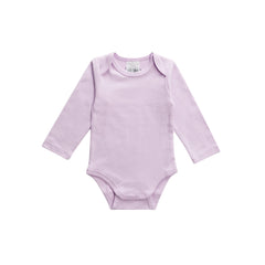 Basics Cotton Long Sleeve Bodysuit - Mauve