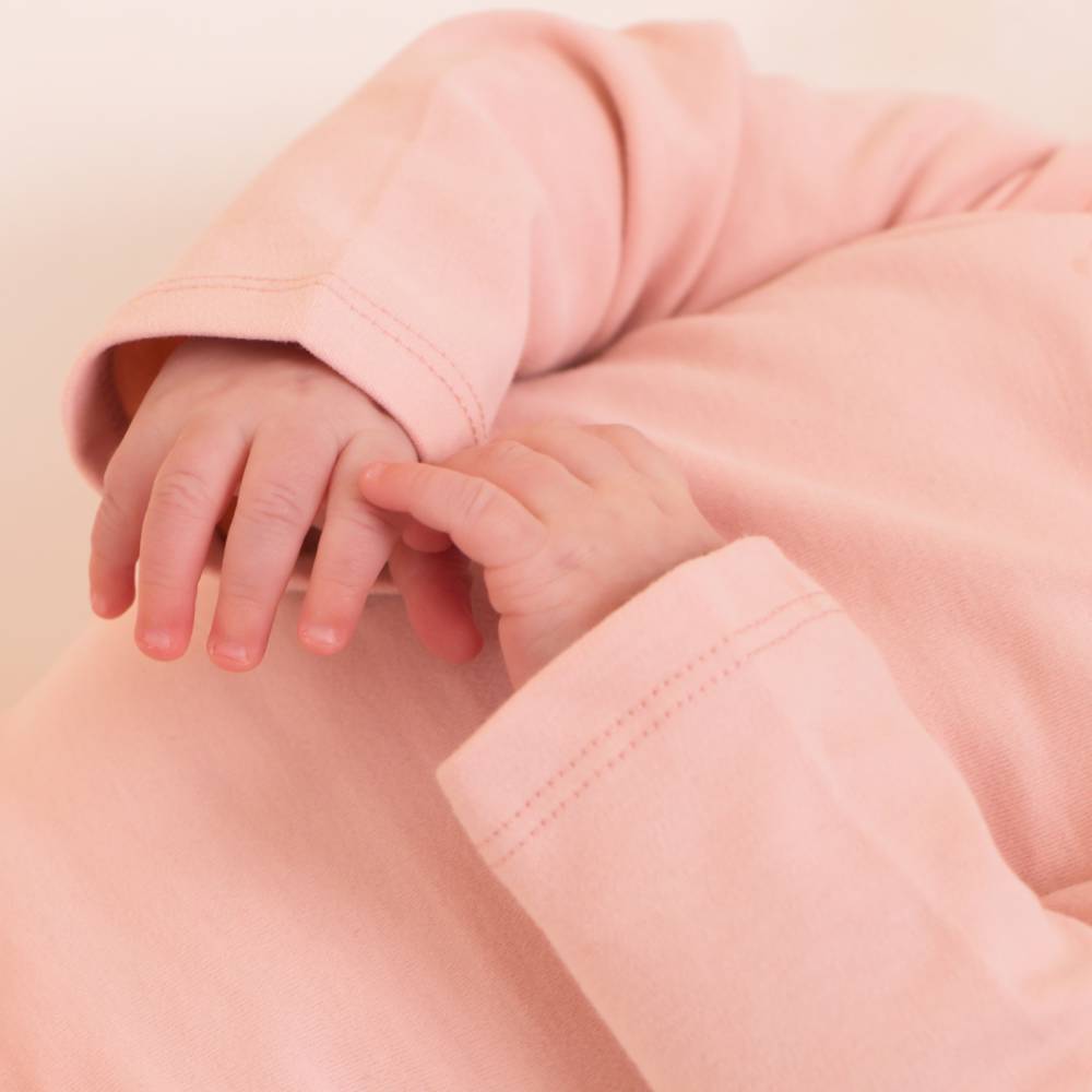 Basics Cotton Long Sleeve Bodysuit - Mauve