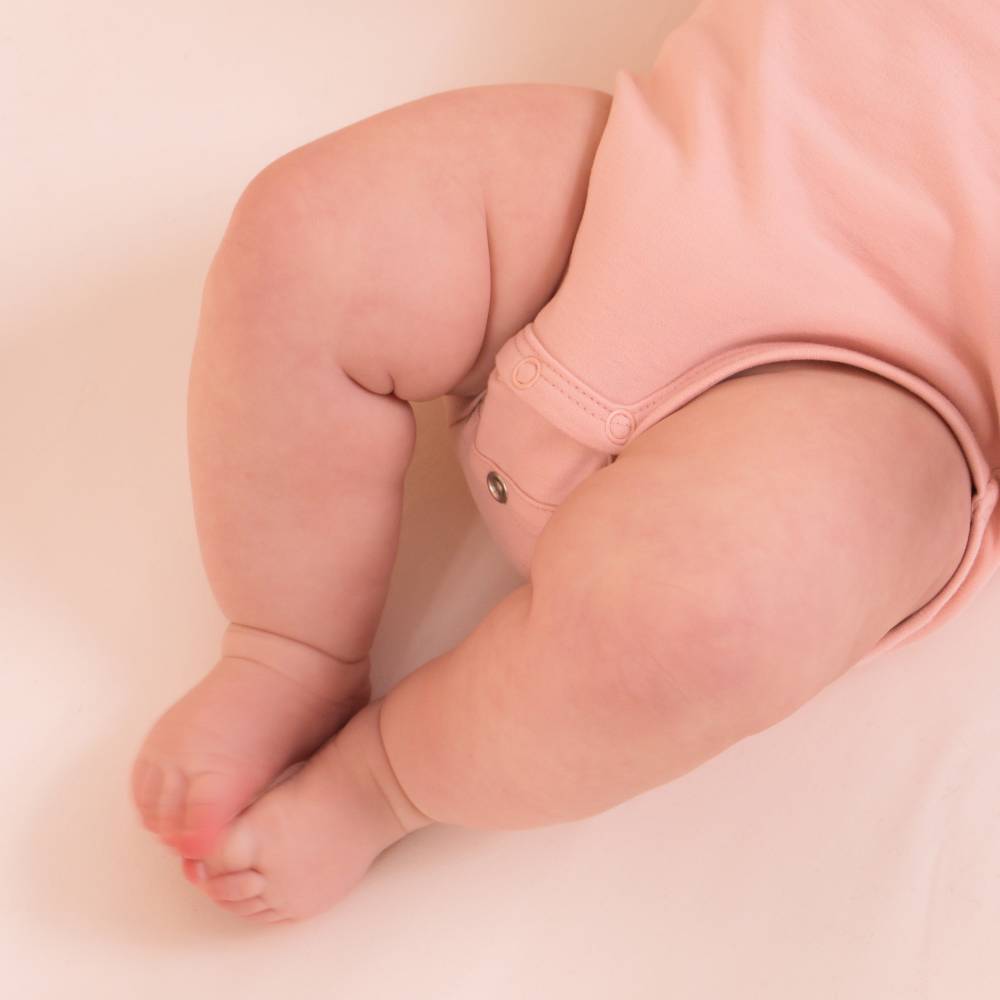 Basics Cotton Long Sleeve Bodysuit - Pink