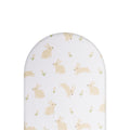 Milk Bunny fitted sheet on white background