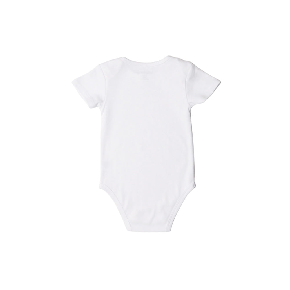 Basics Cotton Short Sleeve Bodysuit - White