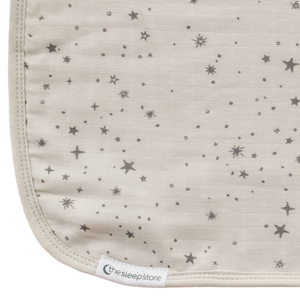 Burp Cloth - Dove Stars