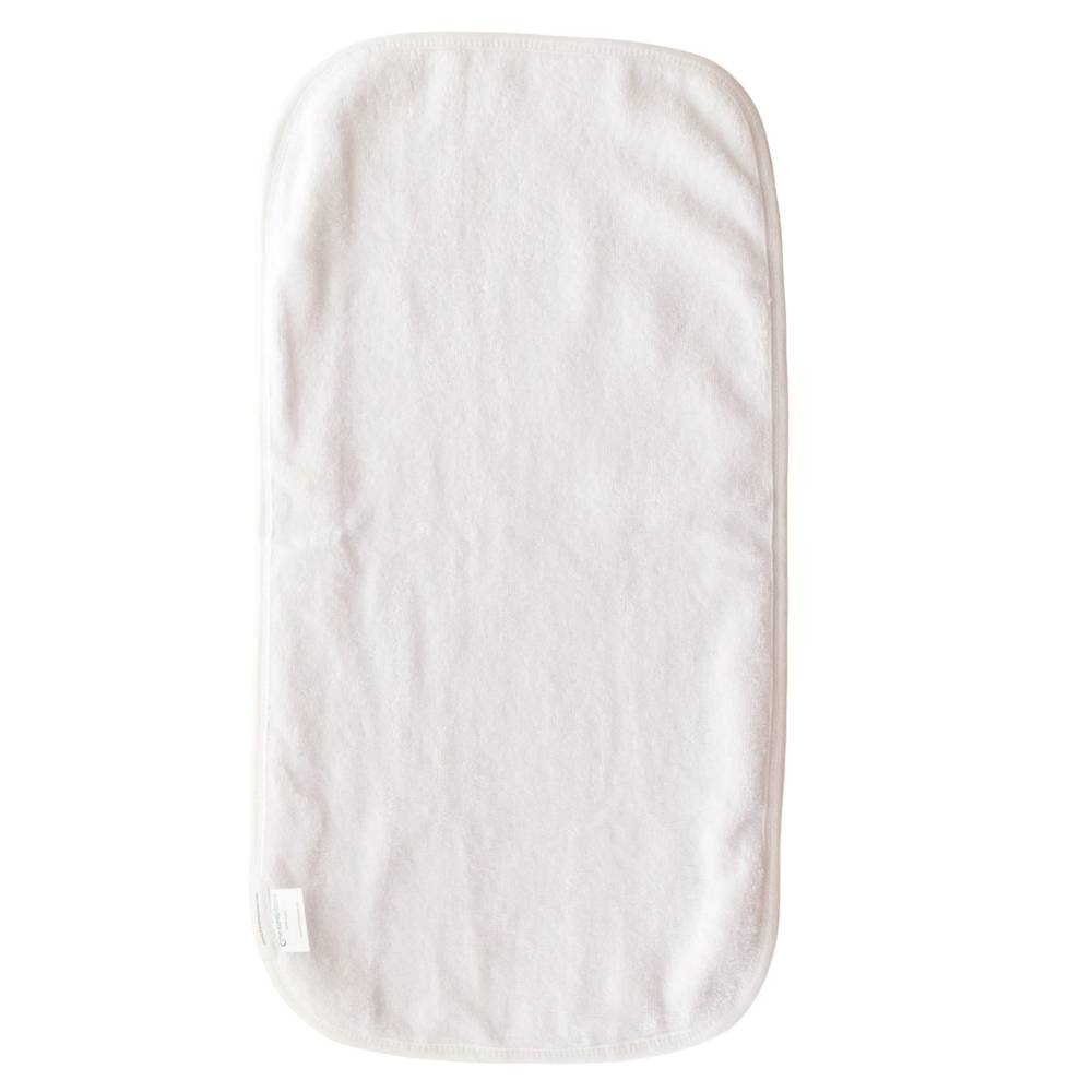 Burp Cloth - White + Grey Stars