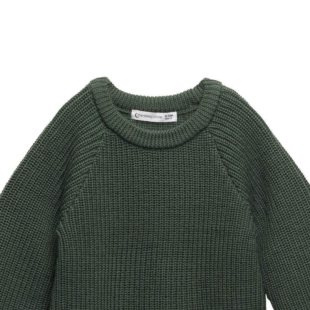 Merino Knit Bubblesuit - Dark Green