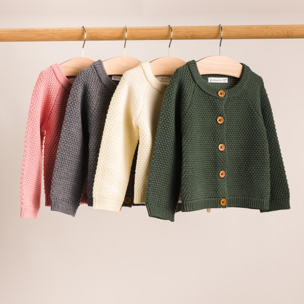 Merino Knit Cardigan - Natural