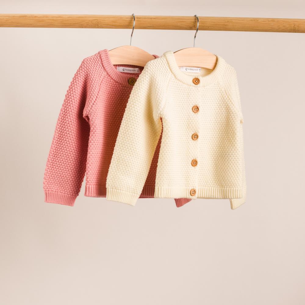 Merino Knit Cardigan - Natural