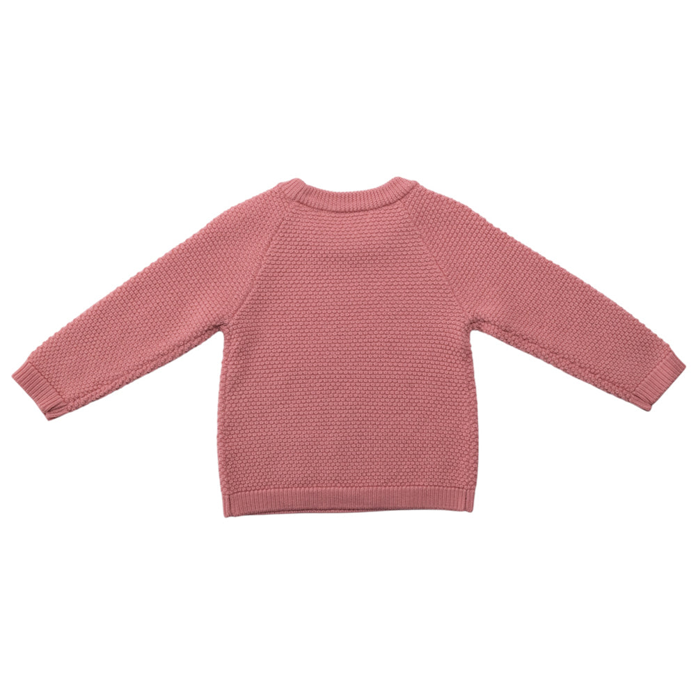 Merino Knit Crew Jumper - Pink