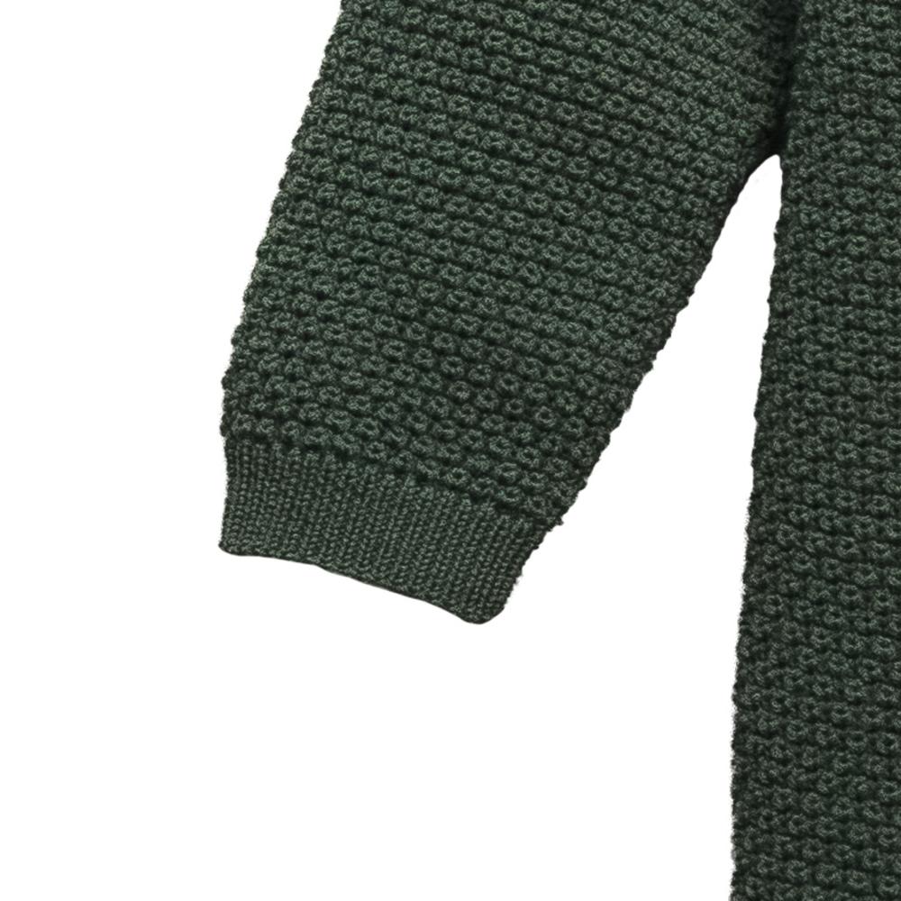 Merino Knit Onesie - Dark Green