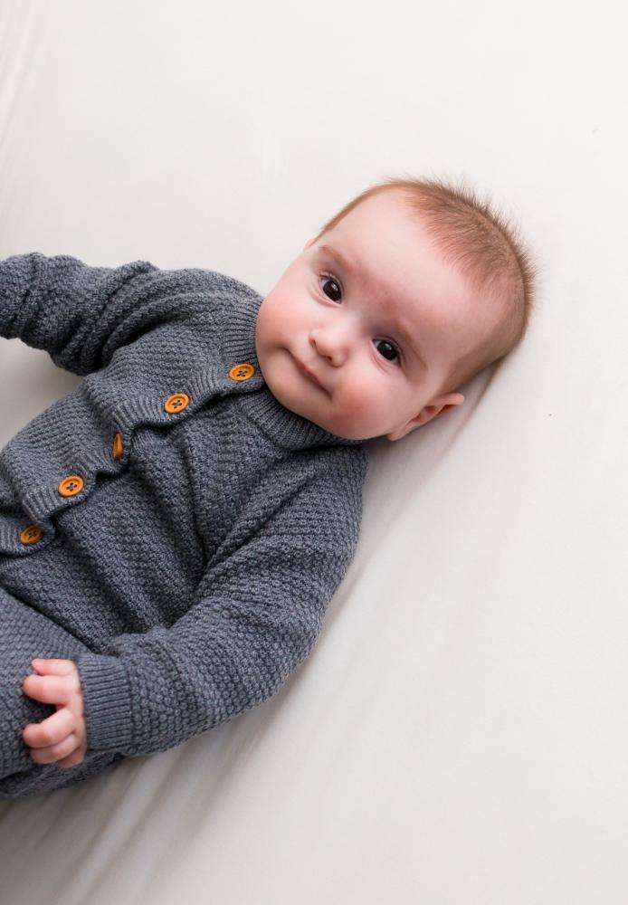Merino Knit Onesie - Pink