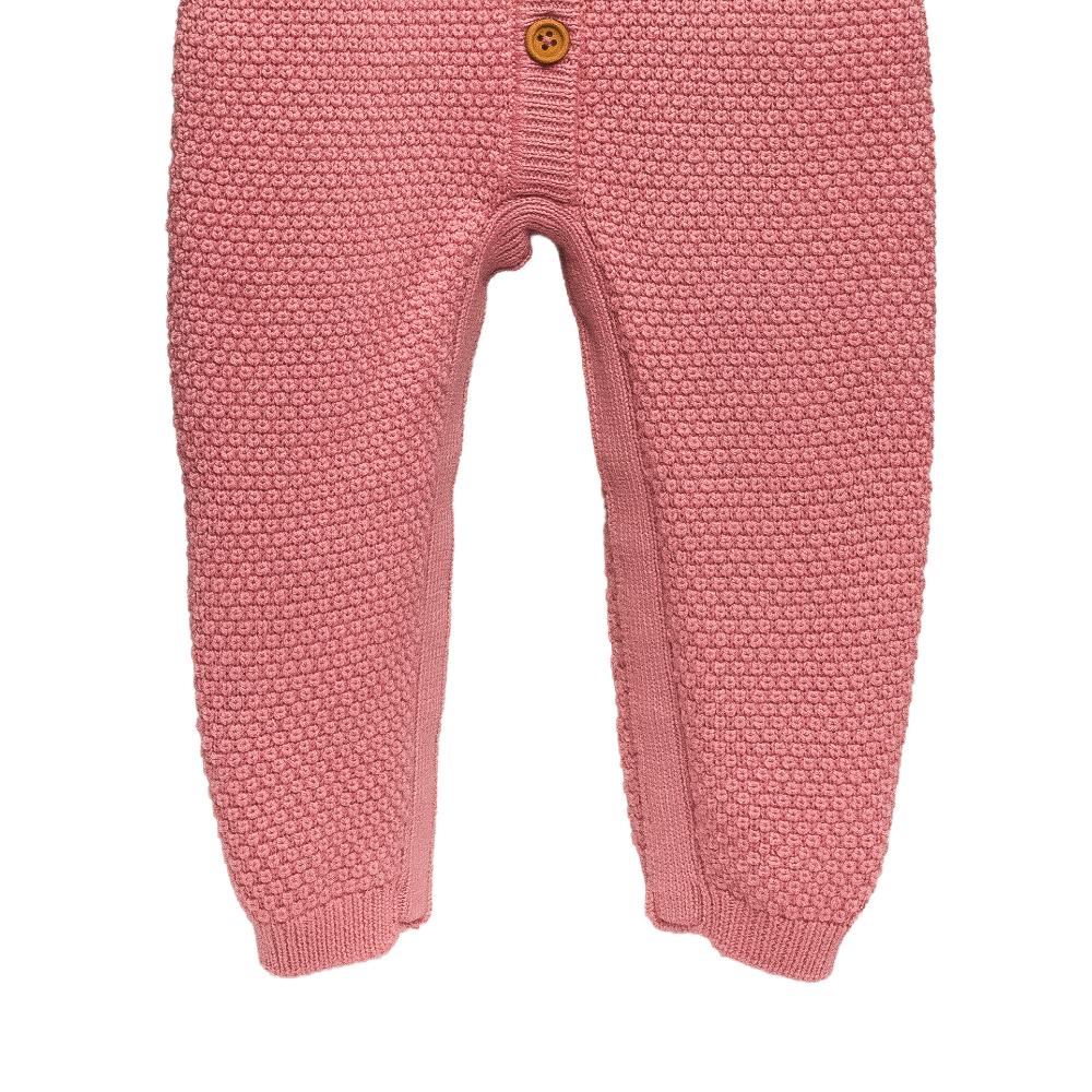 Merino Knit Onesie - Pink