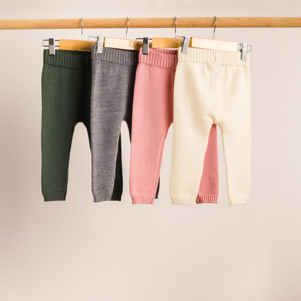 Merino Knit Pants - Natural