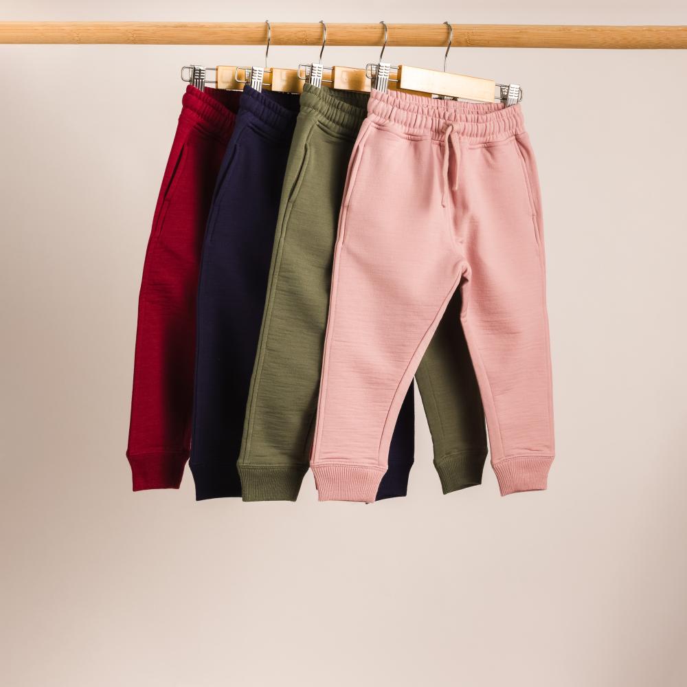 Merino Fleece Joggers - Olive
