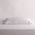 Pillow in a pillowcase on a white background