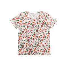 Organic Cotton Adult Scoop PJ Top - Christmas