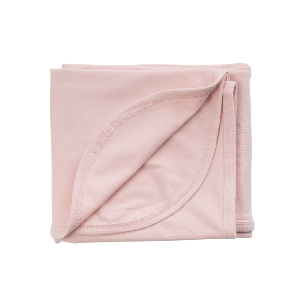 Organic Cotton Jersey Swaddle - Blush