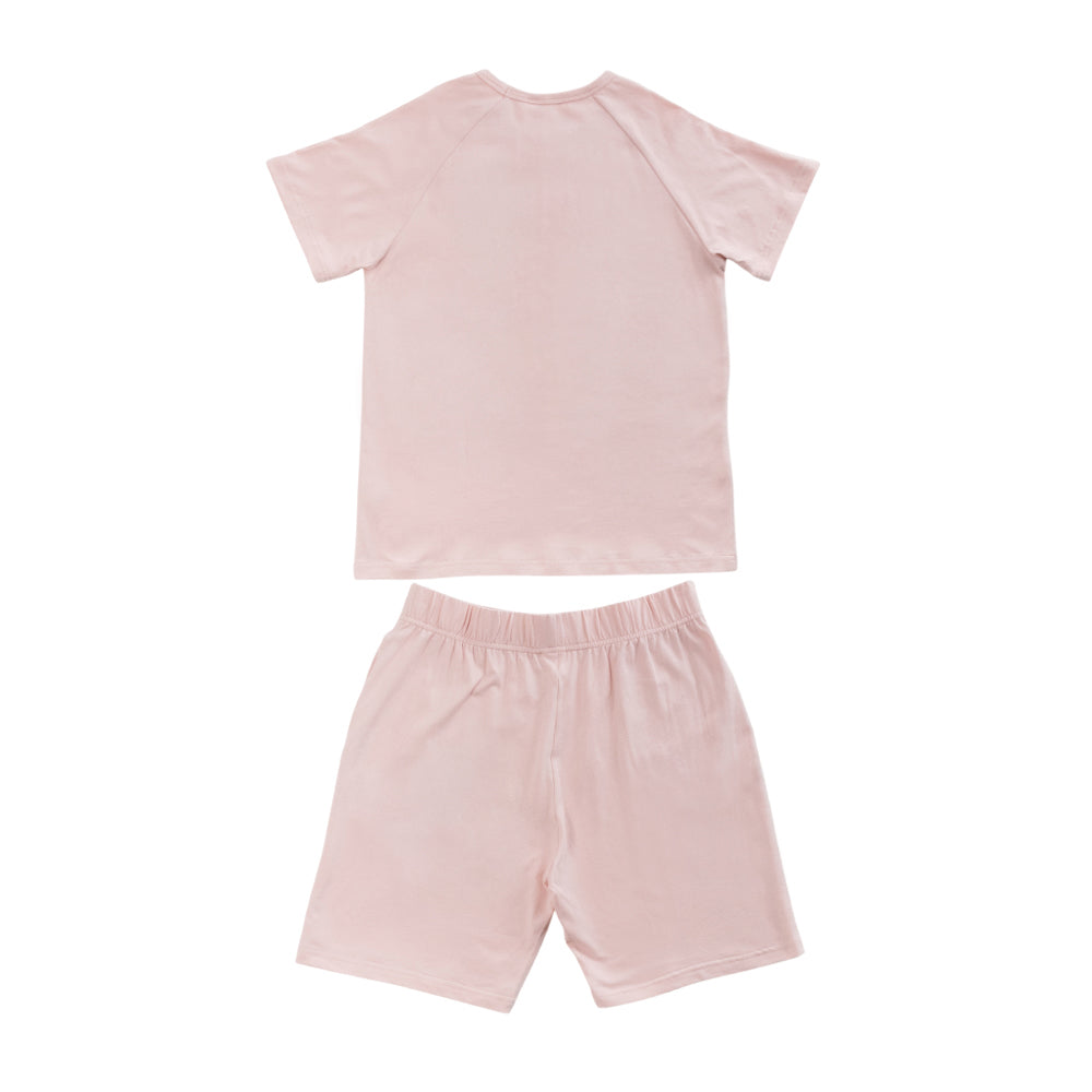 Organic Cotton Loose Fit Summer PJs - Blush