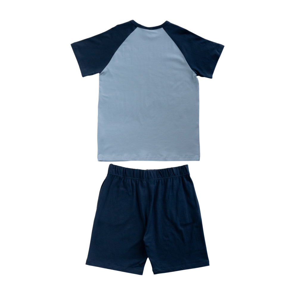 Organic Cotton Loose Fit Summer PJs - Navy