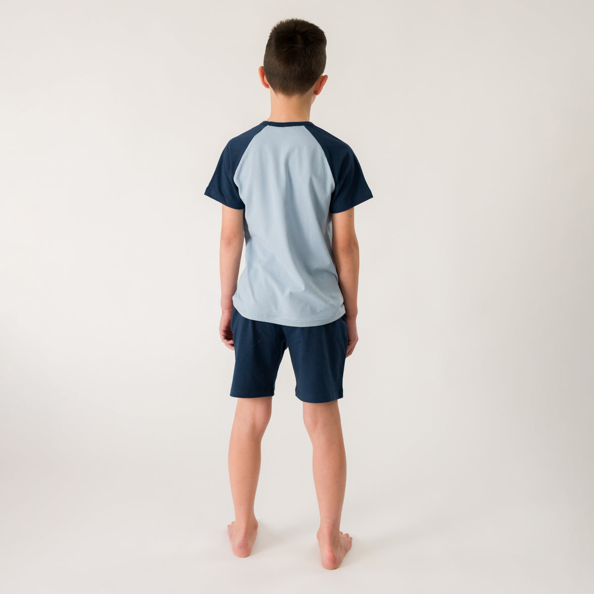 Organic Cotton Loose Fit Summer PJs - Navy