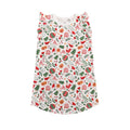 Christmas print cotton summer nightie on a white background