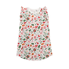 Organic Cotton Summer Nightie - Christmas