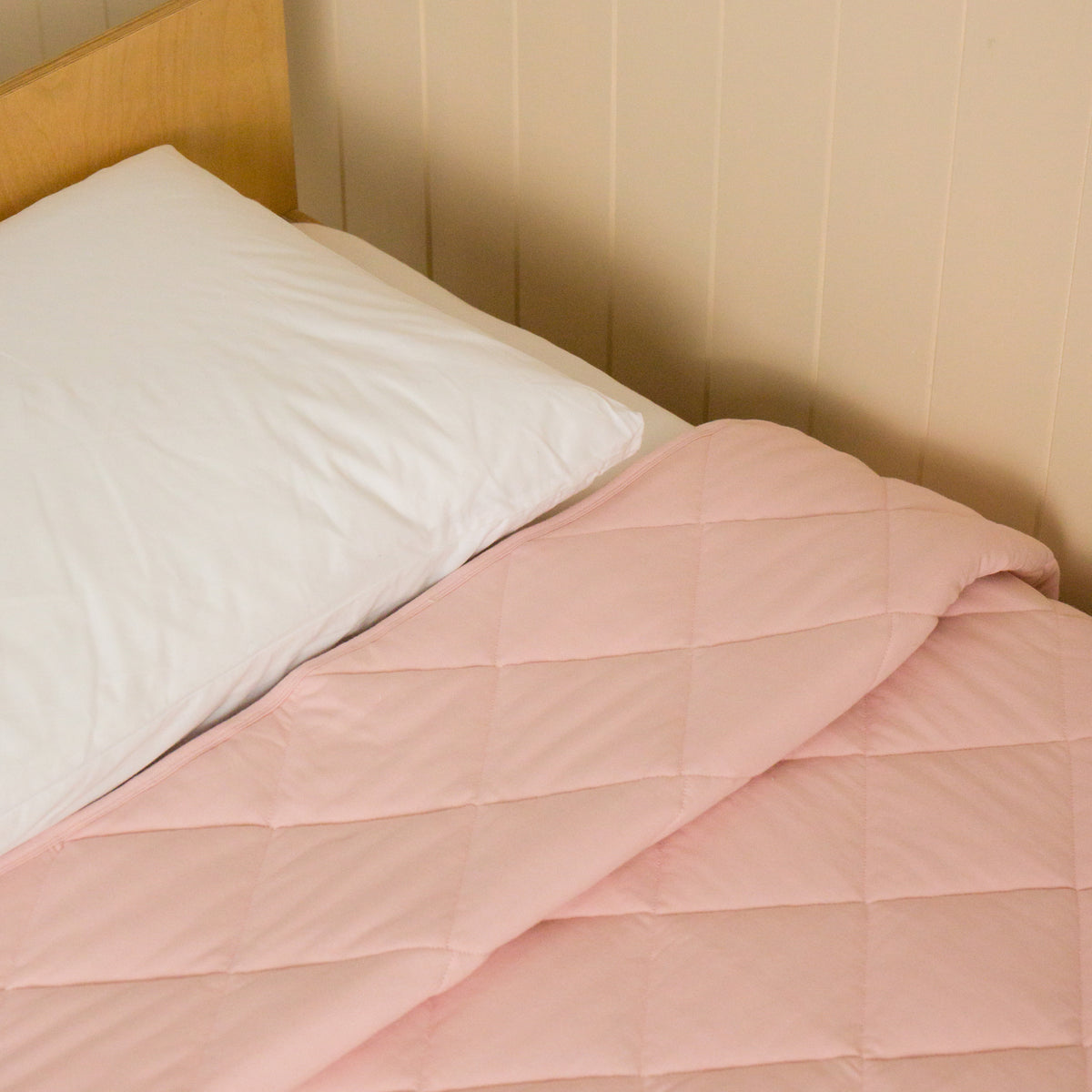 Organic Cotton Lightweight Quilt - Blush