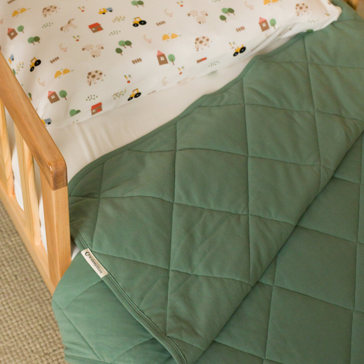 Organic Cotton Lightweight Quilt - Fern