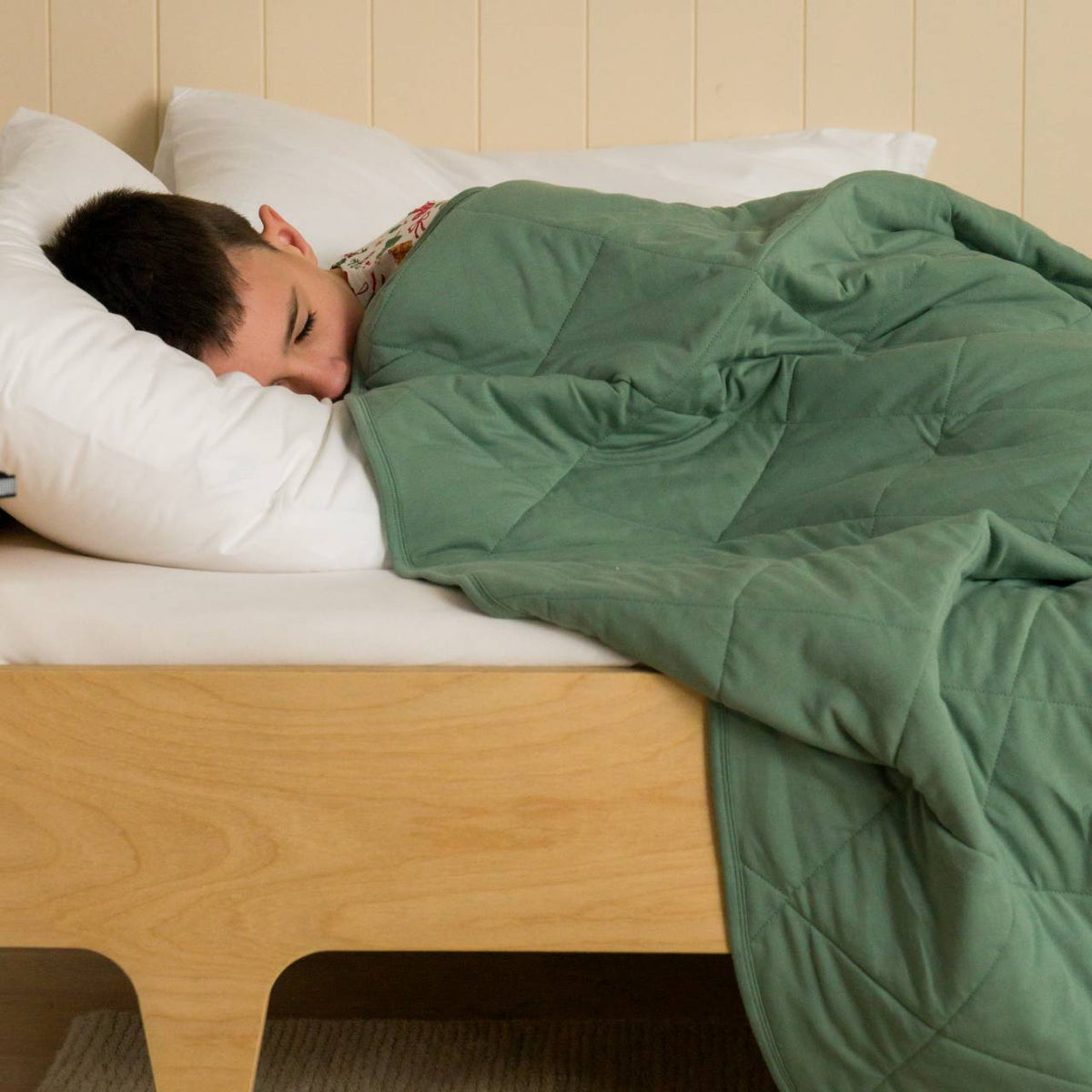Organic Cotton Lightweight Quilt - Fern