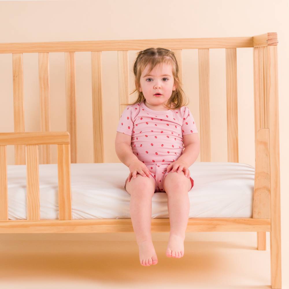Organic Cotton Short Sleeve Pyjamas - Blush Strawberries