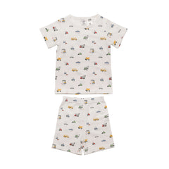 Organic Cotton Short Sleeve Pyjamas - Transport