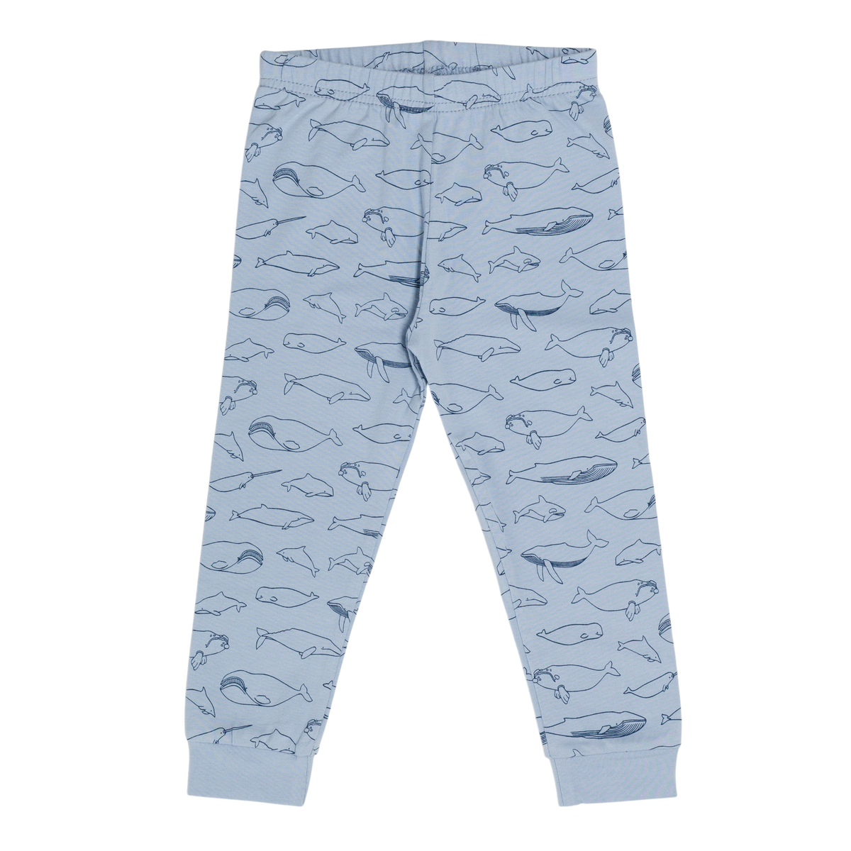 Organic Cotton Long Sleeve Pyjamas - Blue Whales