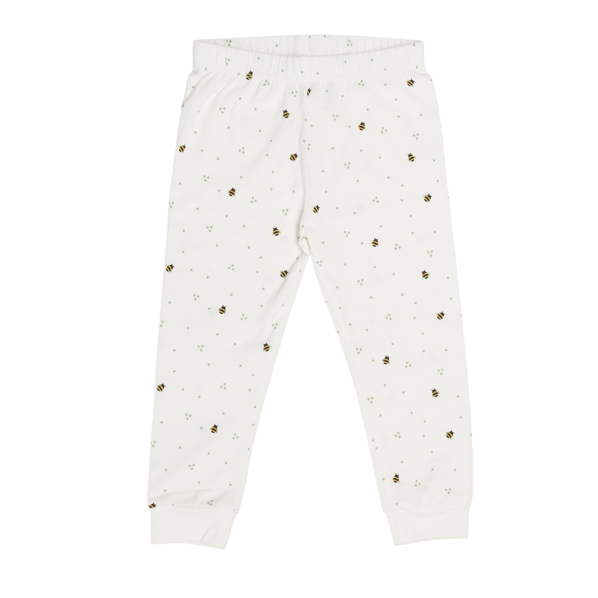 Organic Cotton Long Sleeve Pyjamas - Natural Bees