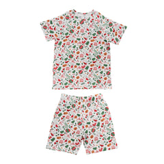 Organic Cotton Loose Fit Summer PJs - Christmas