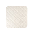 A Natural Cream quilted play mat on a white background. 