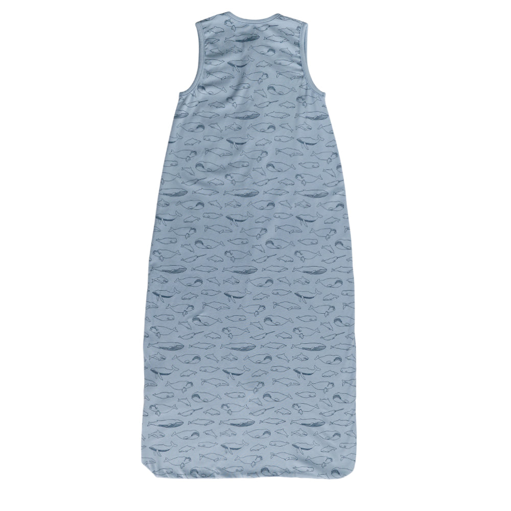 0.2 tog Organic Cotton Sleeping Bag - Blue Whales