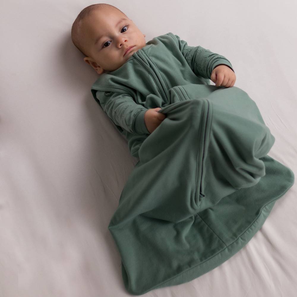 1.0 tog Organic Cotton Sleeping Bag - Fern