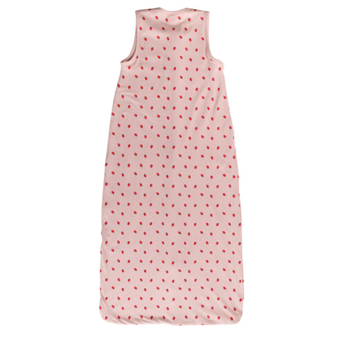 1.0 tog Organic Cotton Sleeping Bag - Blush Strawberries